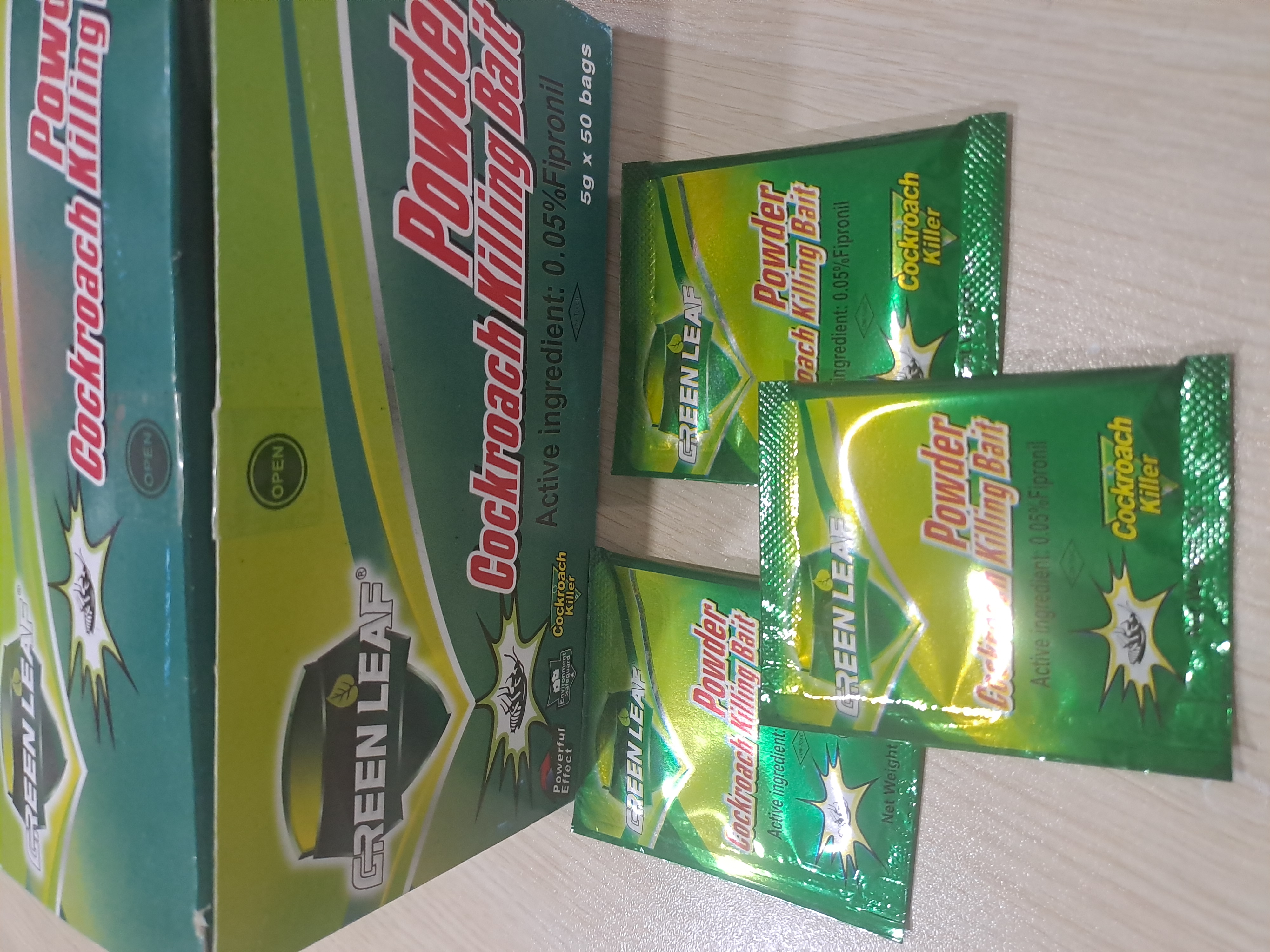 پودر گرین لیف سوسک کش و مورچه کش اصلی بارکد دار